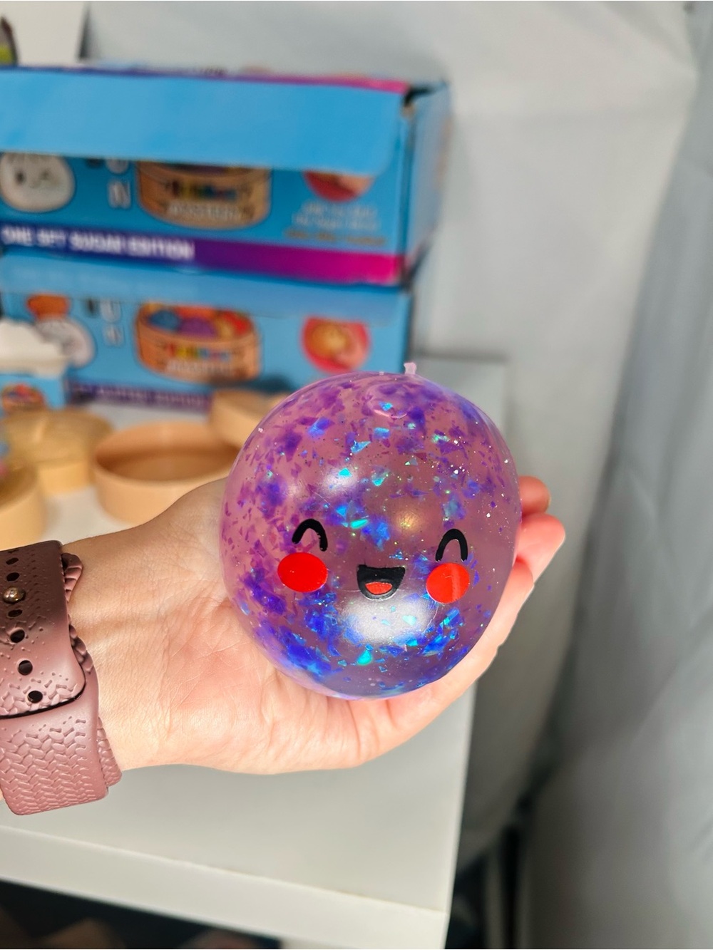 NEW Squishy Bun Mystery Dumpling Fidget Toy Ribbon Rainbow Cute Bao